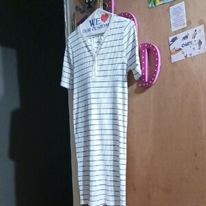 KULE Red and White Striped Garment